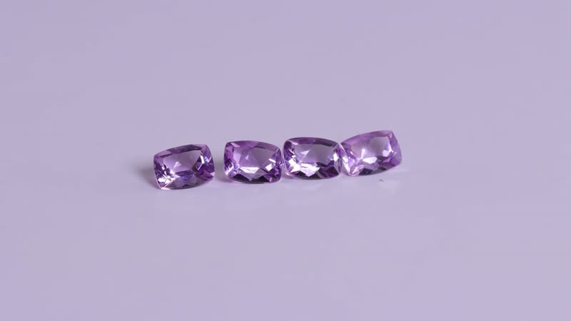 Rose De France Amethyst (Cush 7x7 mm) 5.13 ctw Loose Gemstone