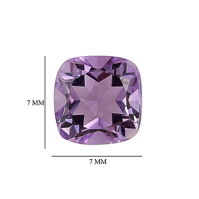 Rose De France Amethyst (Cush 7x7 mm) 5.13 ctw Loose Gemstone
