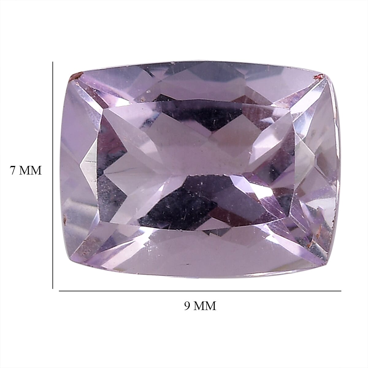 Rose De France Amethyst (Cush 9x7 mm) 3.47 ctw Loose Gemstone image number 3
