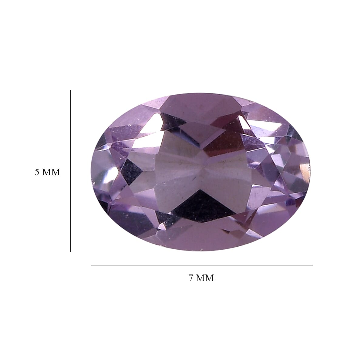 Rose De France Amethyst (Ovl 7x5 mm) 2.50 ctw Loose Gemstone