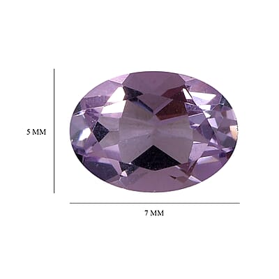 Rose De France Amethyst (Ovl 7x5 mm) 2.50 ctw Loose Gemstone