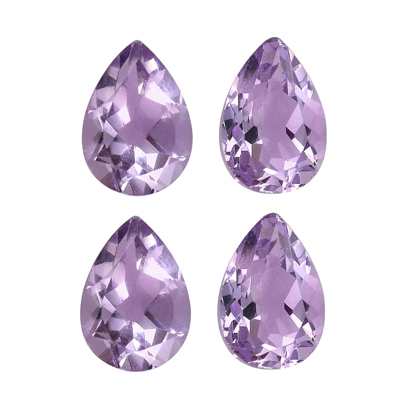 Rose De France Amethyst (Pear 7x5 mm) 2.28 ctw Loose Gemstone