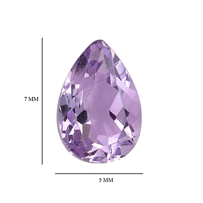 Rose De France Amethyst (Pear 7x5 mm) 2.28 ctw Loose Gemstone