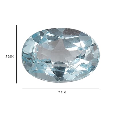 Sky Blue Topaz Set of 5 (Ovl 7x5 mm) 4.50 ctw Loose Gemstone