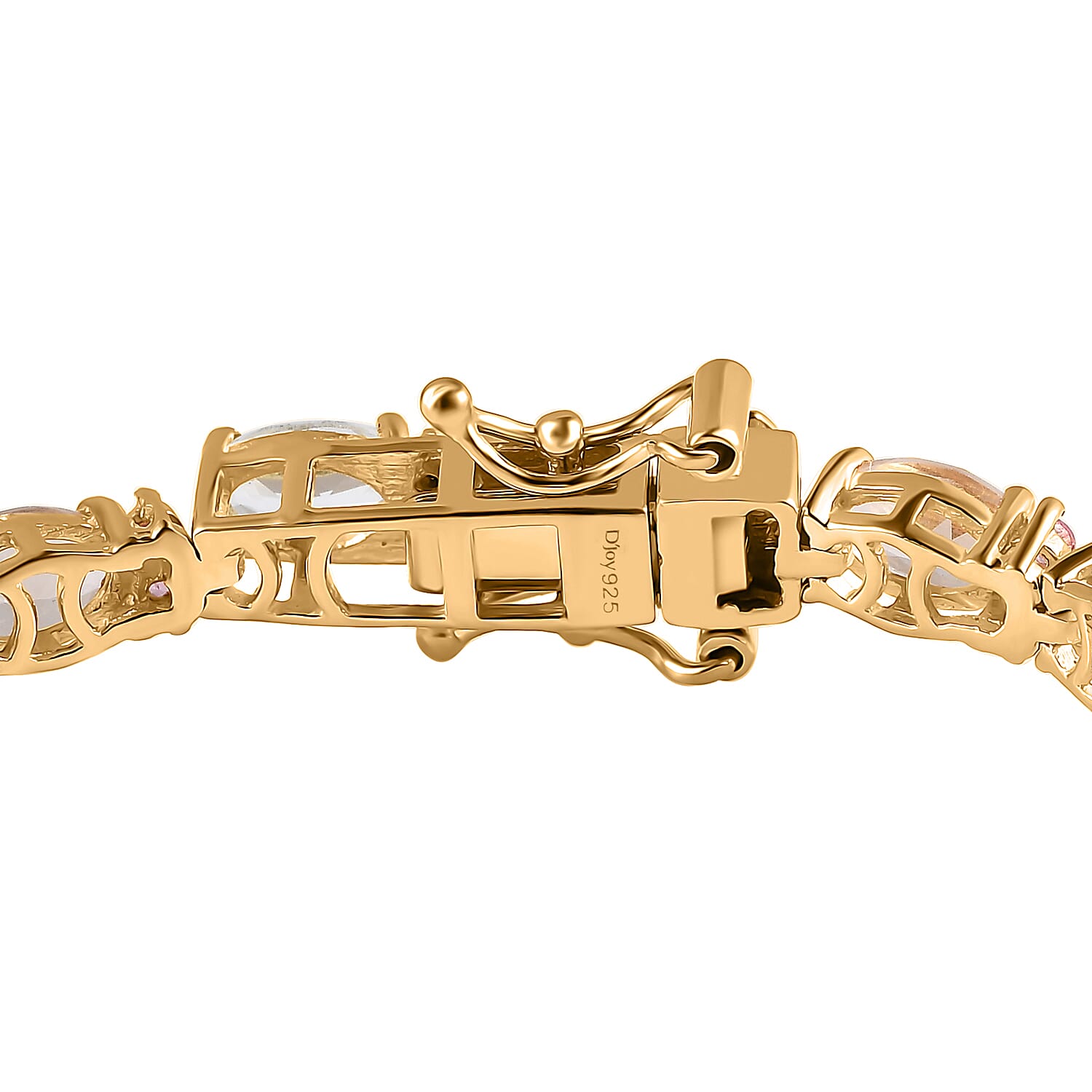 Multi Gemstone Tennis Bracelet in Vermeil Yellow Gold Over Sterling Silver (6.50 In) 9.30 ctw