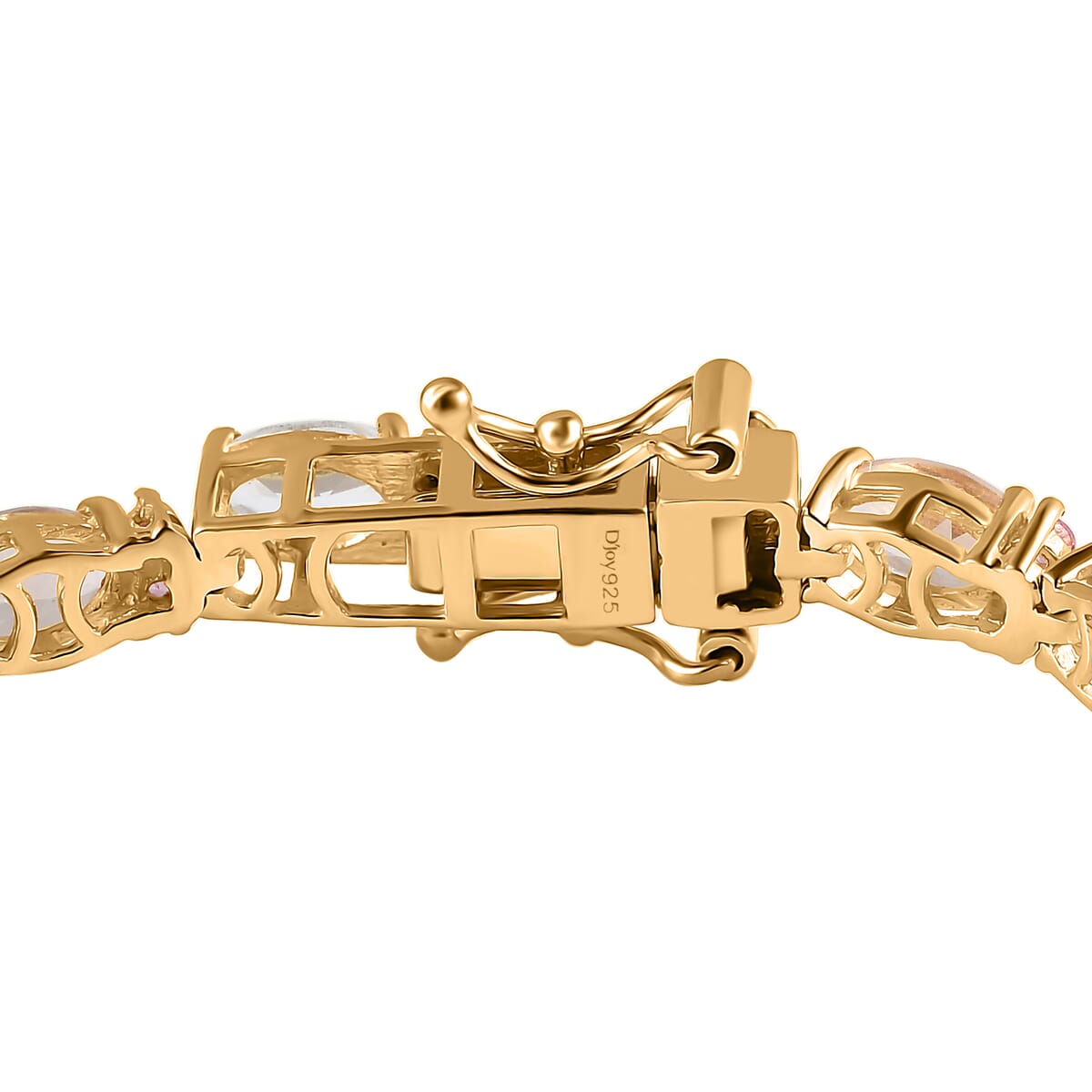 Multi Gemstone Tennis Bracelet in Vermeil Yellow Gold Over Sterling Silver (6.50 In) 9.30 ctw image number 3