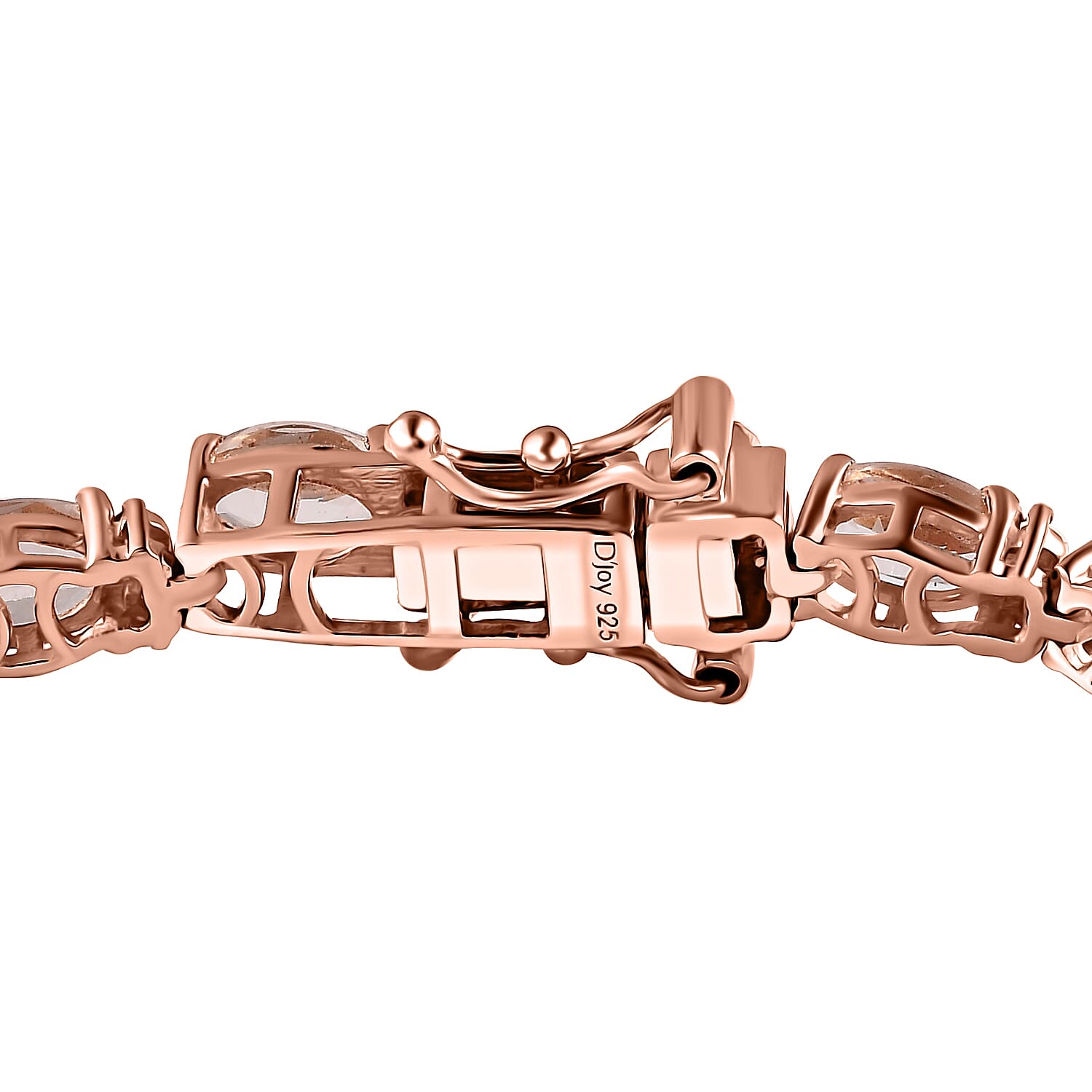 Premium Marropino Morganite and Madagascar Pink Sapphire Tennis Bracelet in Vermeil Rose Gold Over Sterling Silver (6.50 In) 9.10 ctw