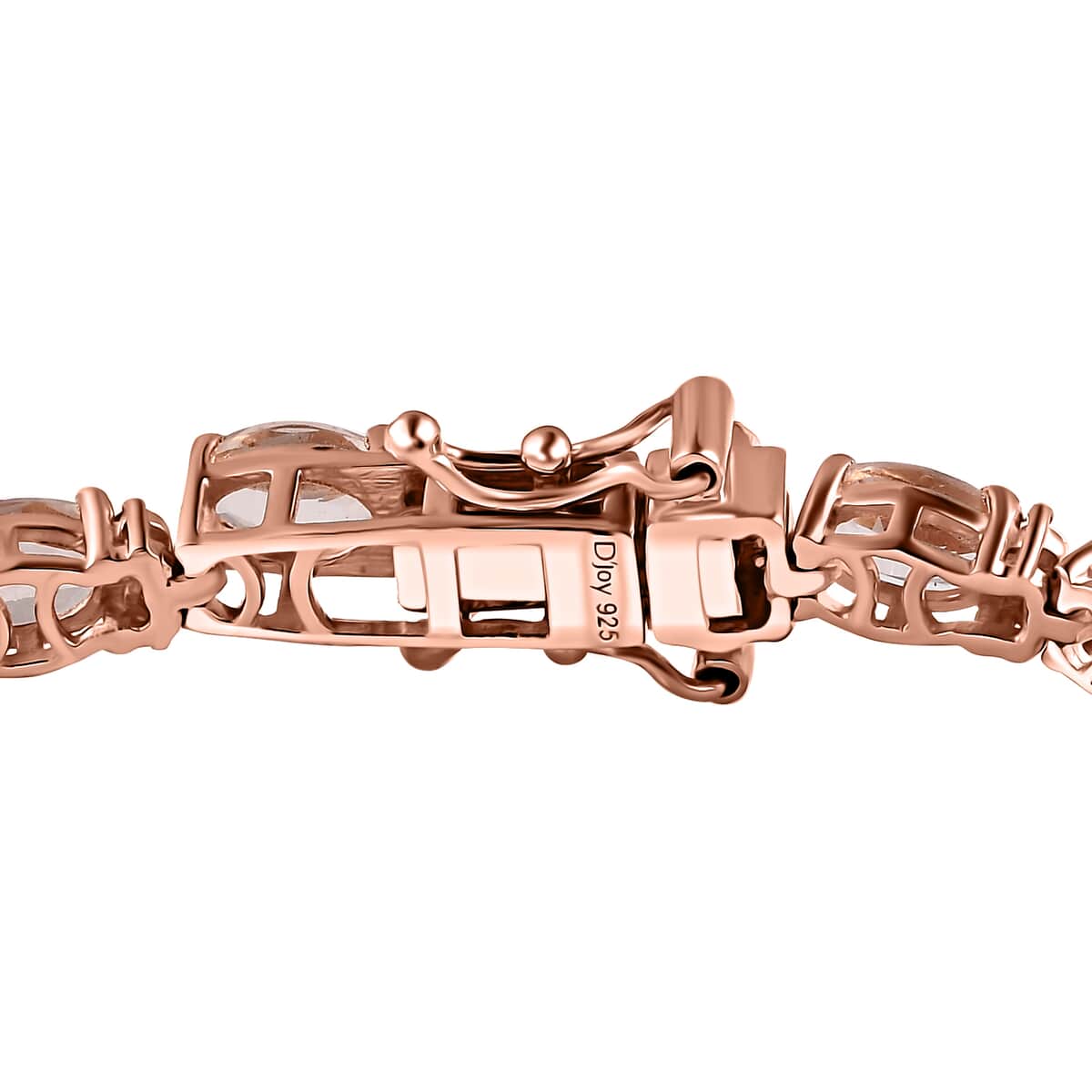 TLV Marropino Morganite, Madagascar Pink Sapphire Bracelet in Vermeil RG Over Sterling Silver (6.50 In) 9.10 ctw image number 3