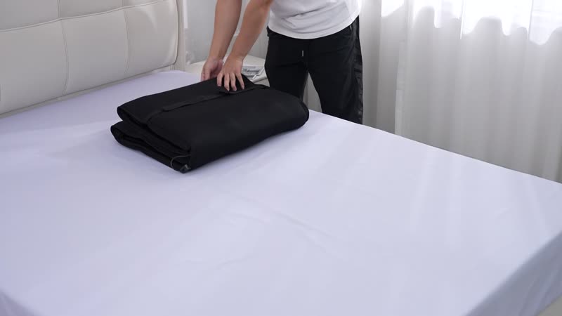 Gray Heat Massage Mat with 10 Motors (70.47"x23.62"x1.49")