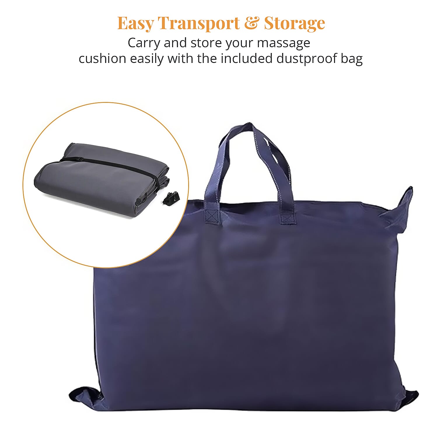 Gray Full Body Heat Massage Mat with 10 Vibration Motors
