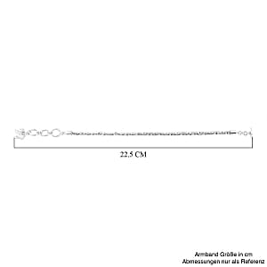 Sterling Silver Bracelet (8.00 In) 10.98 g