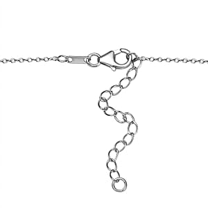 Brazilian Citrine Necklace 18-20 Inches in Platinum Over Sterling Silver 14.10 ctw