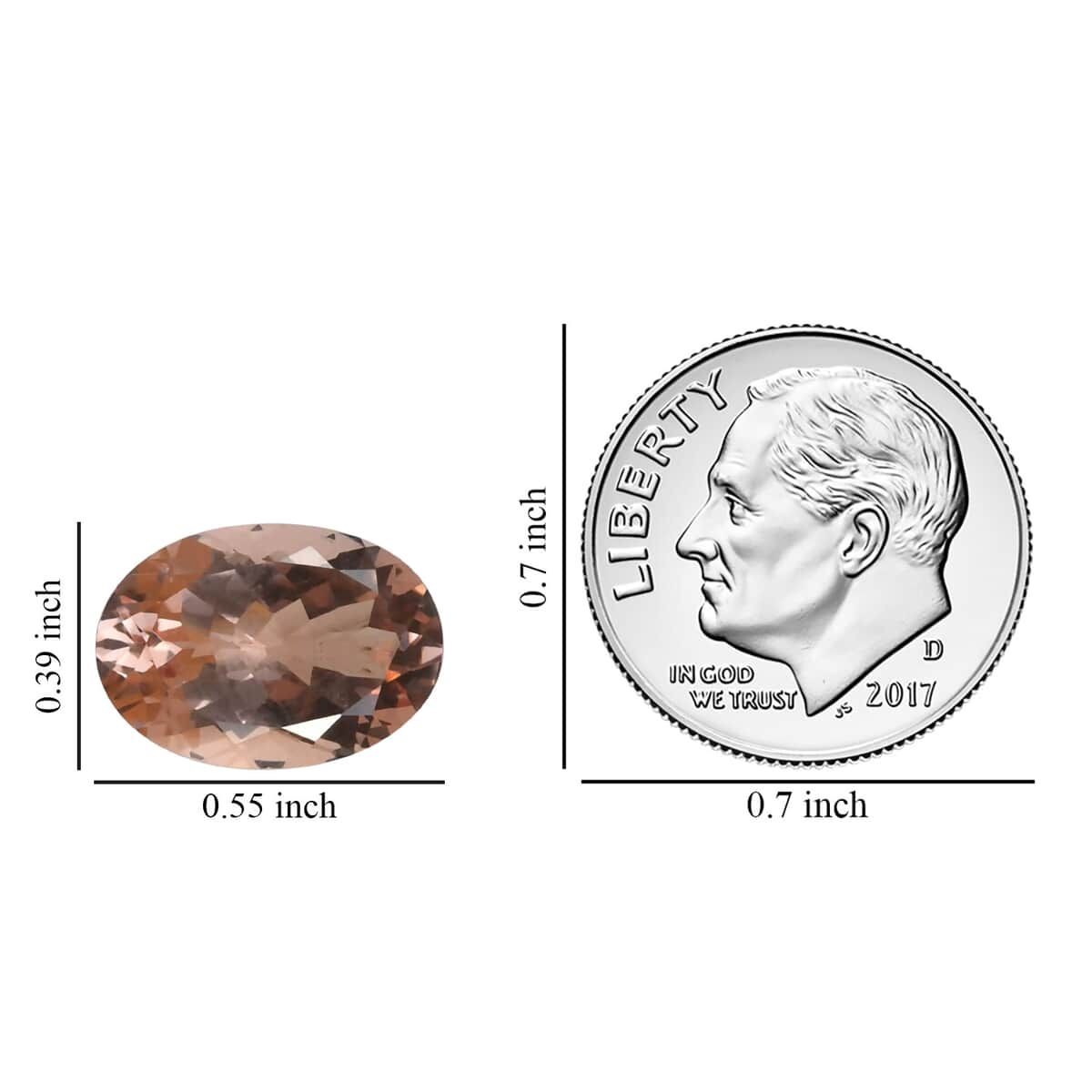 AAAA Marropino Morganite (Ovl 14x10 mm) 5.00 ctw image number 2