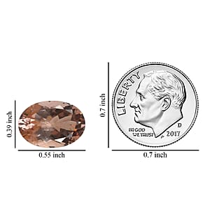 Doorbuster Certified & Appraised AAAA Marropino Morganite (Ovl 14x10 mm) 5.00 ctw