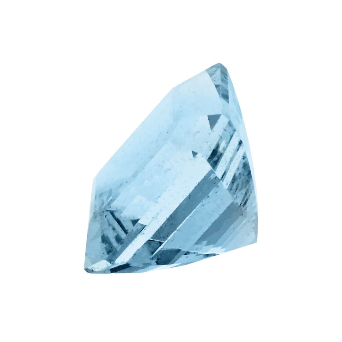 Certified & Appraised Asscher Cut AAAA Santa Maria Aquamarine (Sqr Free Size) 6.00 ctw image number 1