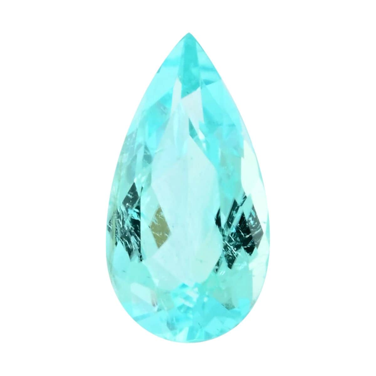 Certified & Appraised AAAA Paraiba Tourmaline (Pear Free Size) 0.50 ctw image number 0