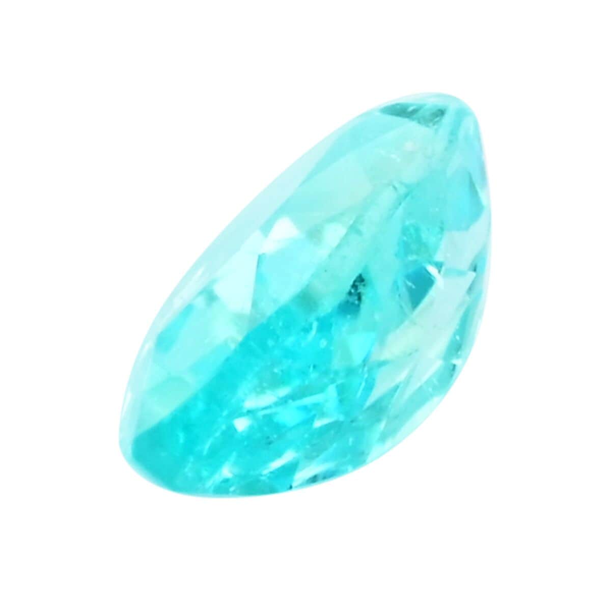 Certified & Appraised AAAA Paraiba Tourmaline (Pear Free Size) 0.50 ctw image number 1