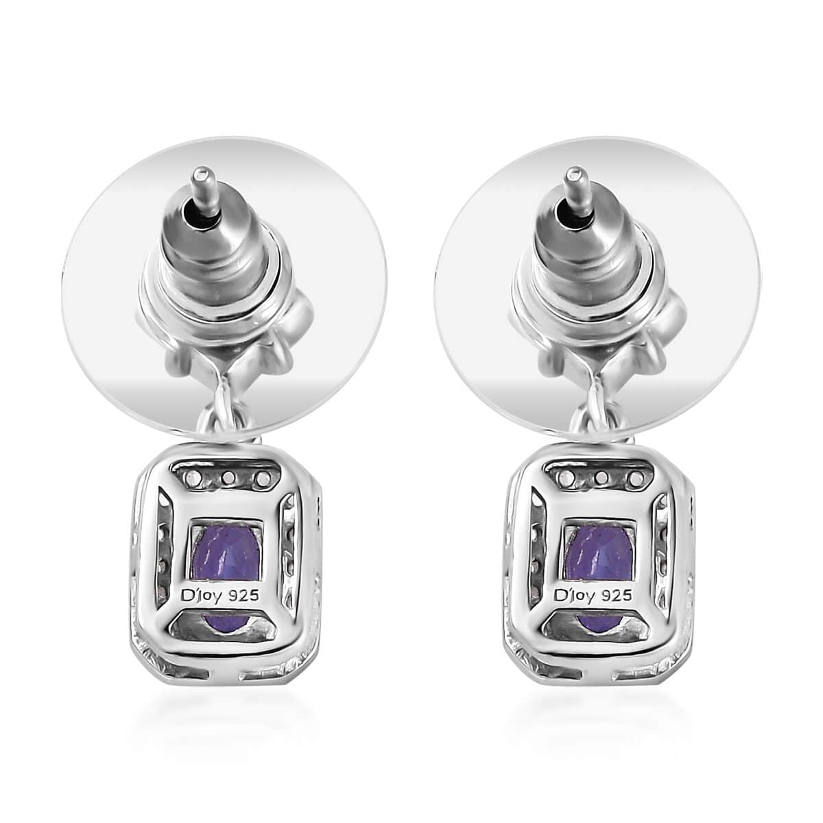 AAA Tanzanite and Multi Gemstone Dangle Earrings in Platinum Over Sterling Silver 1.35 ctw image number 4