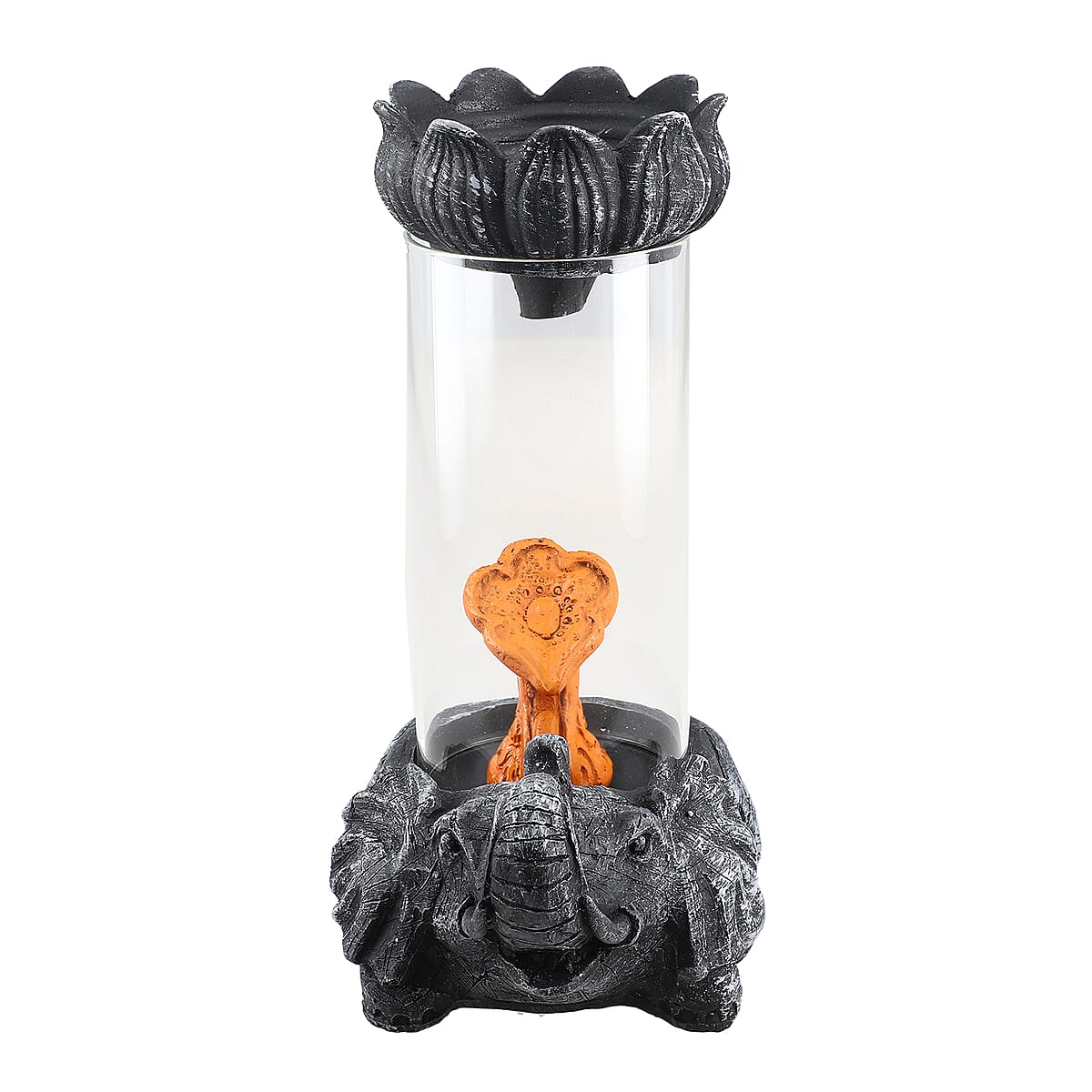 Golden Elephant Smoke Fountain With Incense 40 Cones 7.5 Inch image number 3