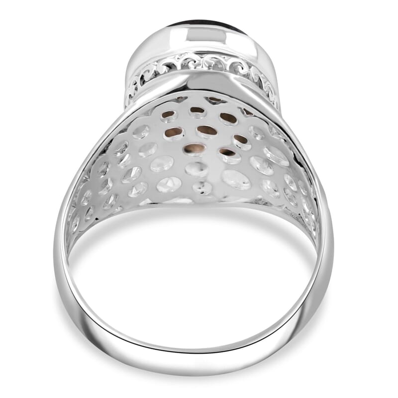 Labradorite 11.50 ctw Ring in Sterling Silver (Size 11.5)