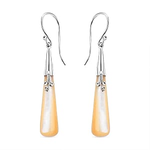 Mother Of Pearl 1.00 ctw Earrings in Sterling Silver