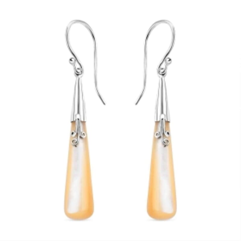 Mother Of Pearl 1.00 ctw Earrings in Sterling Silver