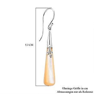 Mother Of Pearl 1.00 ctw Earrings in Sterling Silver