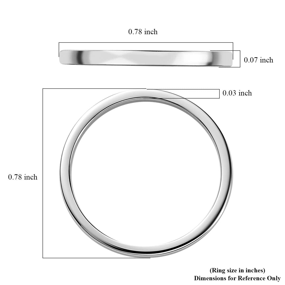 950 Platinum Band Ring (Size 10.0) (2.65 g) image number 5