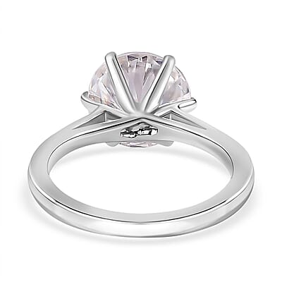 950 Platinum Moissanite Solitaire Ring (Size 10.0) 4.80 Grams 3.30 ctw
