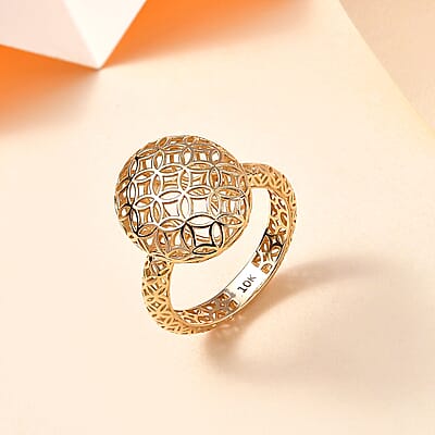 10K Yellow Gold Ring (Size 10.0) 2.10 Grams