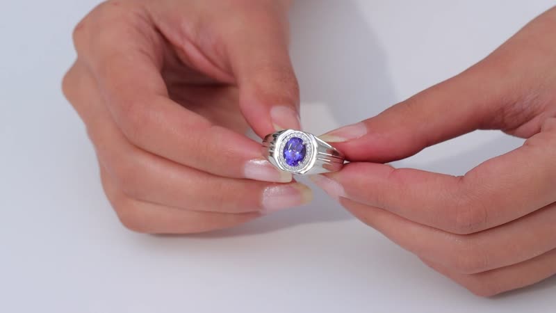Rhapsody 950 Platinum AAAA Tanzanite, Diamond (E-F, VS2) Ring (Size 10.0) (11.75 g) 2.25 ctw