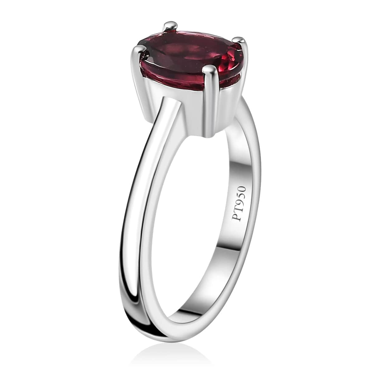 Rhapsody 950 Platinum AAAA Ouro Fino Rubellite Solitaire Ring (Size 6.0) 1.75 ctw image number 3