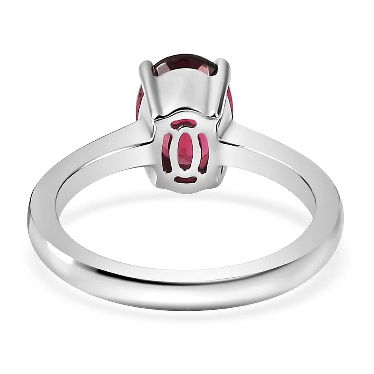 Rhapsody 950 Platinum AAAA Ouro Fino Rubellite Solitaire Ring (Size 10.0) 1.75 ctw