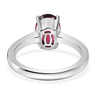 Rhapsody 950 Platinum AAAA Ouro Fino Rubellite Solitaire Ring (Size 10.0) 1.75 ctw