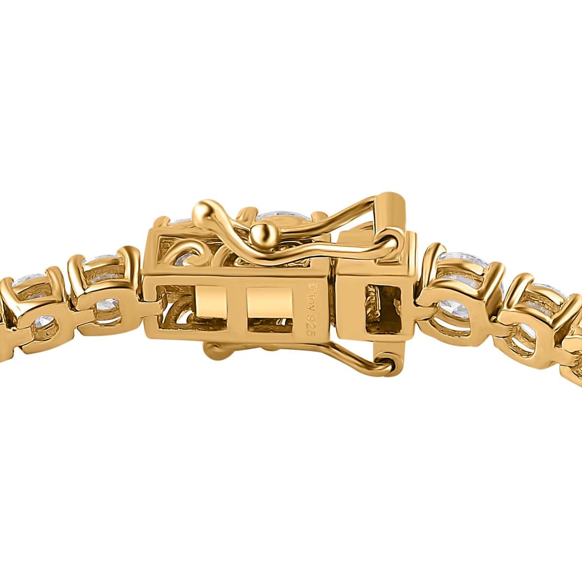 Moissanite Bracelet in Vermeil Yellow Gold Over Sterling Silver (6.50 In) 8.85 ctw image number 4