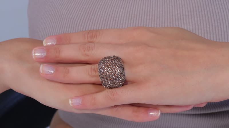 Artisan Crafted Jenipapo Andalusite Ring in Sterling Silver (Size 10) 10.40 ctw