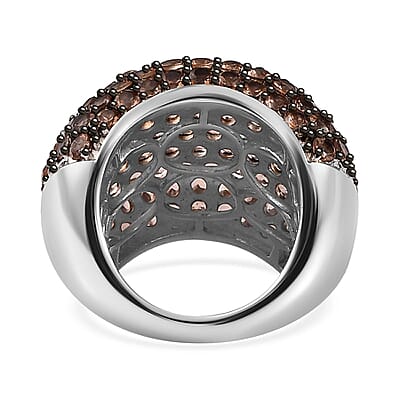 Jenipapo Andalusite Dome Ring in Sterling Silver (Size 10.0) 10.40 ctw