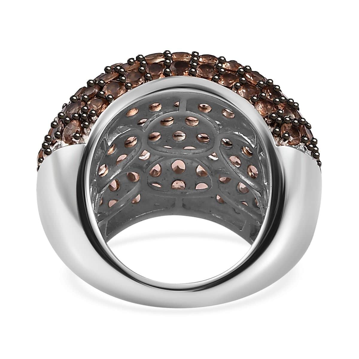 Jenipapo Andalusite Dome Ring in Sterling Silver (Size 10.0) 10.40 ctw image number 4