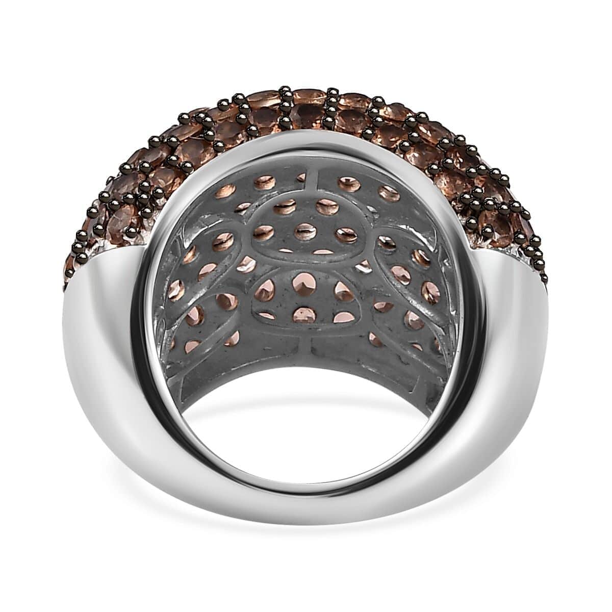 Jenipapo Andalusite Dome Ring in Sterling Silver (Size 6.0) 10.40 ctw image number 4