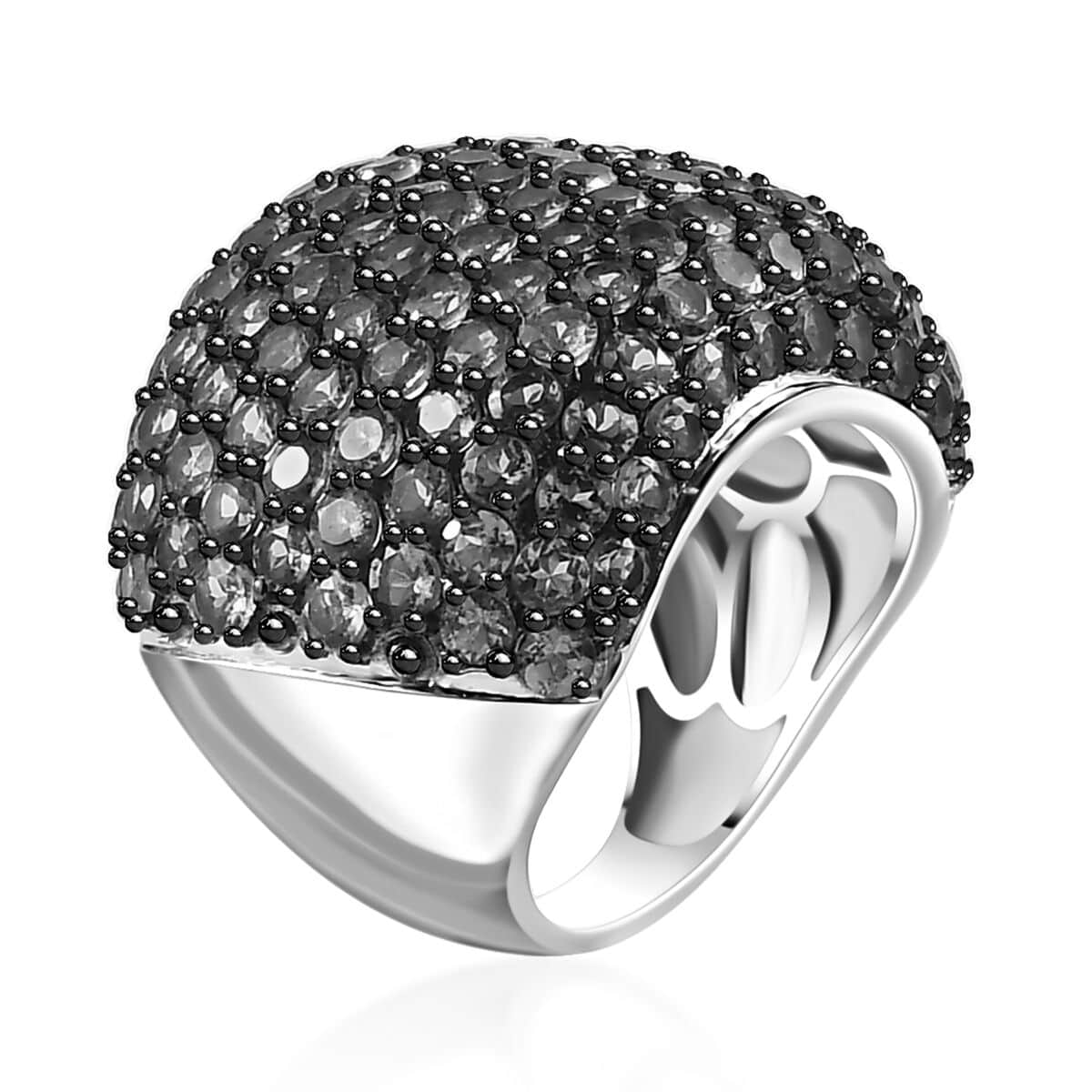 Jenipapo Andalusite Dome Ring in Sterling Silver (Size 7.0) 10.40 ctw image number 3