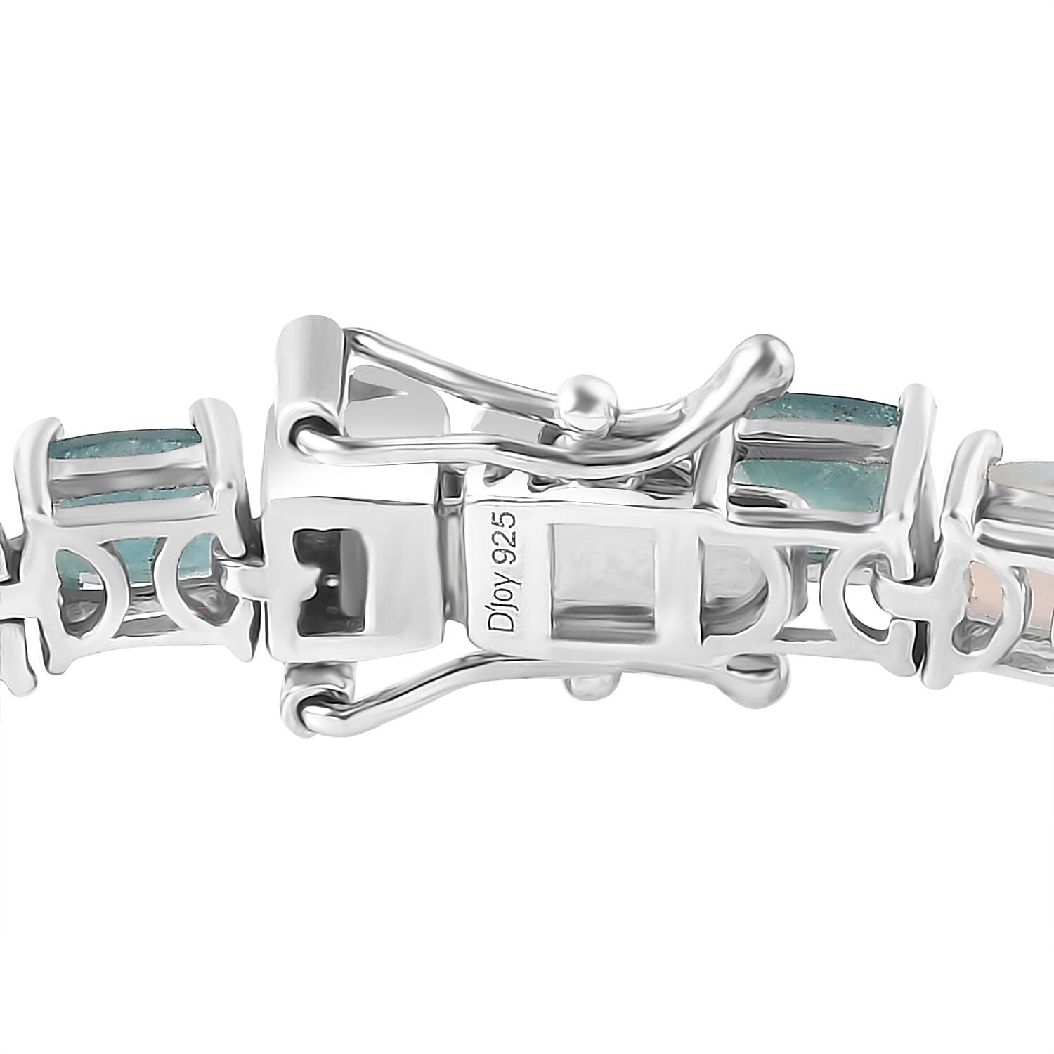 Premium Grandidierite and Ethiopian Welo Opal Bracelet in Platinum Over Sterling Silver (8.00 In) 14.00 ctw