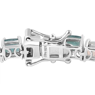 Premium Grandidierite and Ethiopian Welo Opal Bracelet in Platinum Over Sterling Silver (6.50 In) 11.30 ctw