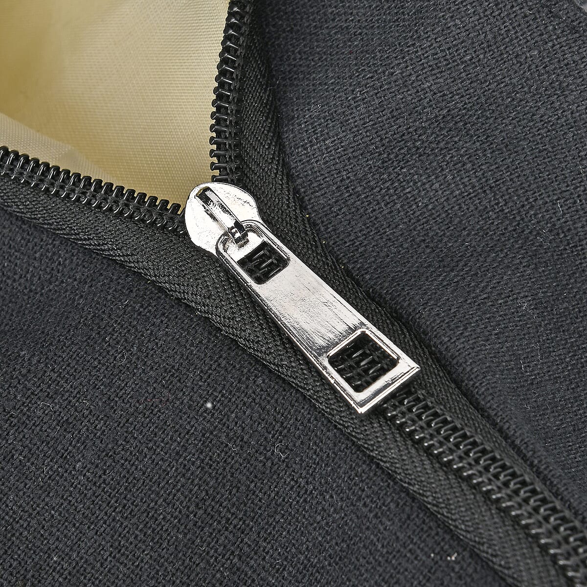 Sparkling Black Sequin Tote Bag with Wooden Bead Handle image number 5