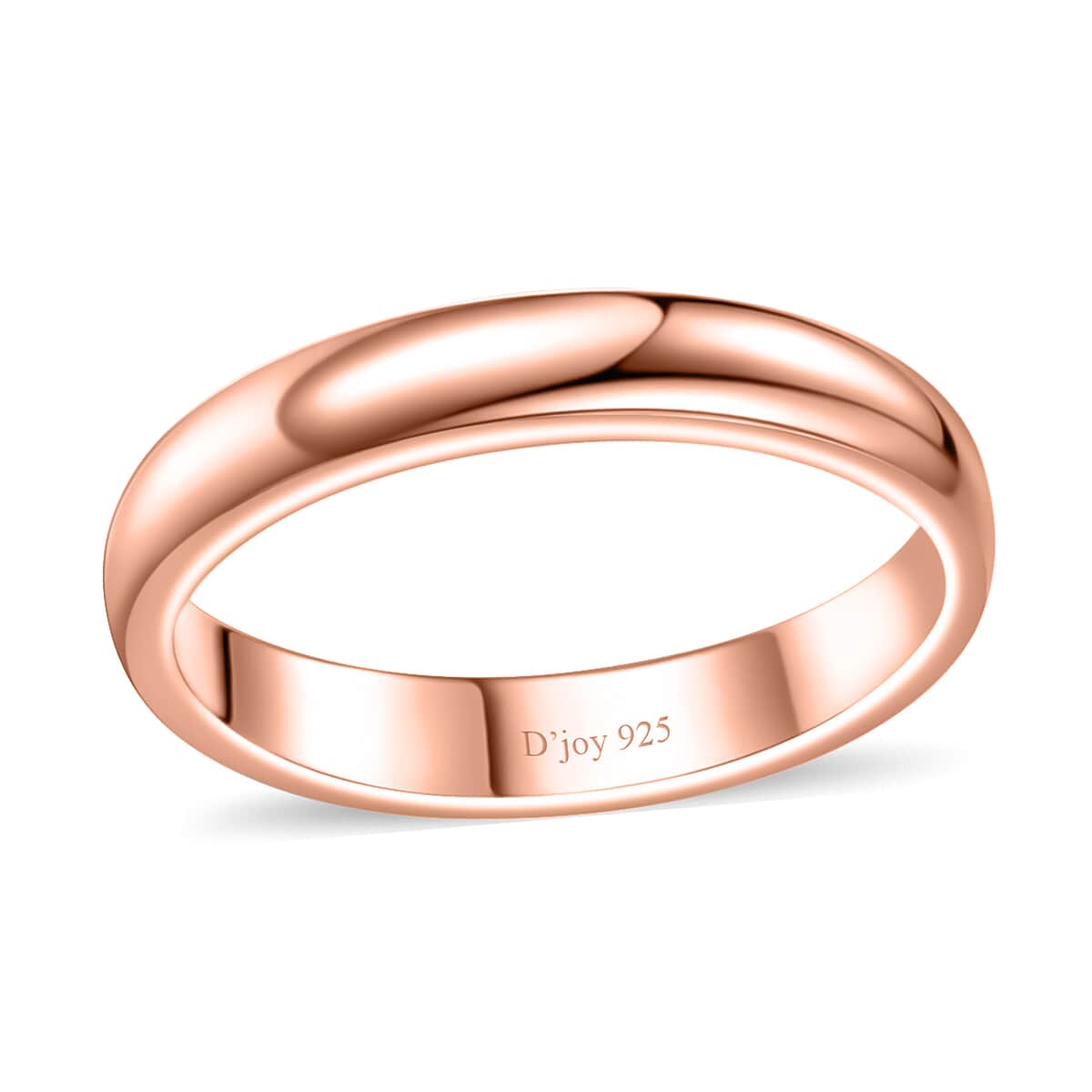 Vermeil Rose Gold Over Sterling Silver Band Ring (Size 10.0) 3.65 Grams image number 0