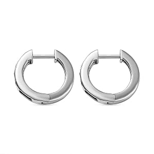 Thai Black Spinel Fancy 2.28 ctw Earrings in Rhodium Over Sterling Silver