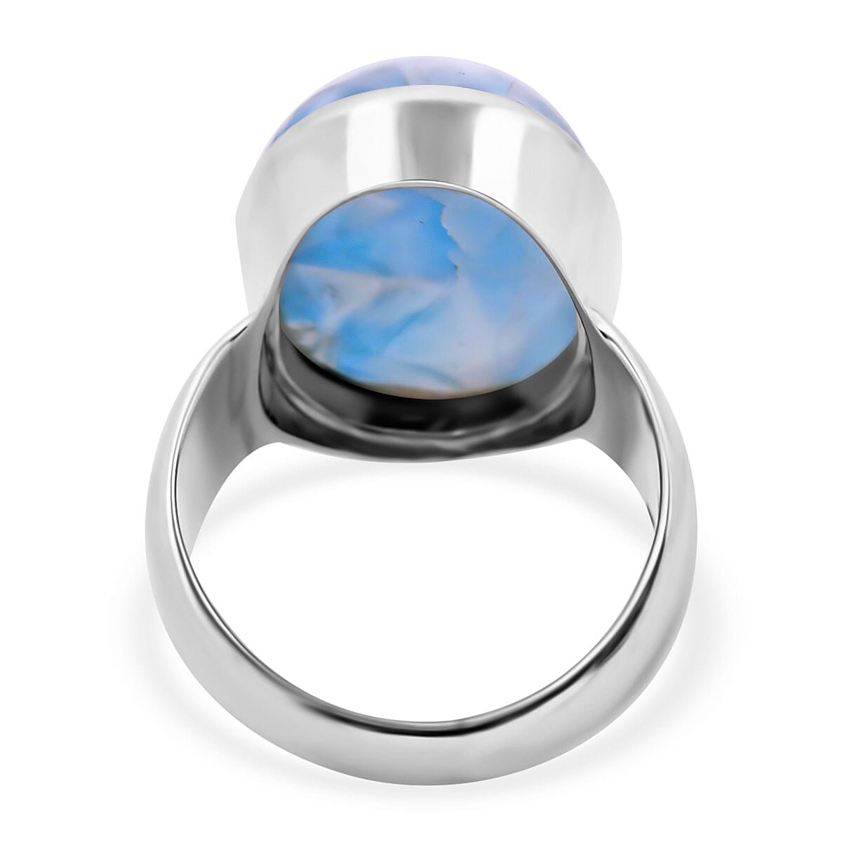 Larimar 21.03 ctw Ring in Sterling Silver (Size 11.5)