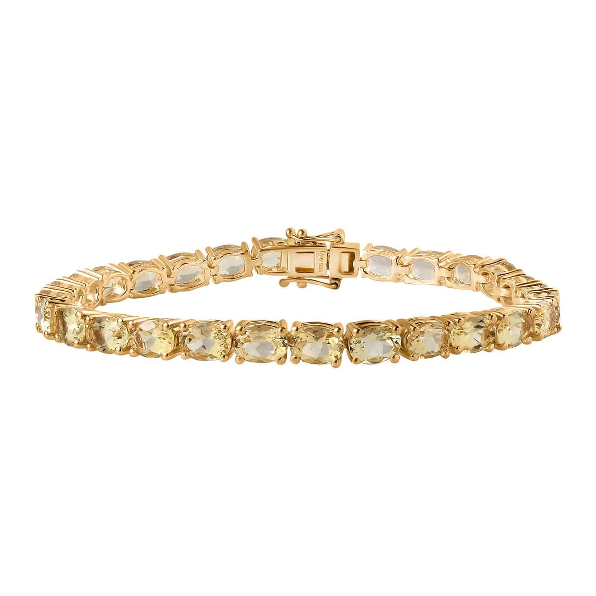 Brazilian Heliodor Tennis Bracelet in Vermeil Yellow Gold Over Sterling Silver (8.00 In) 20.20 ctw image number 0