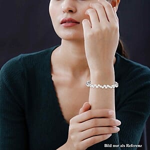 Moissanite Fancy 1.15 ctw Bracelet in Rhodium Over Sterling Silver (7.50 In)