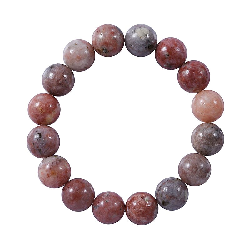 Multi Color Jasper Beaded Stretch Bracelet 200.00 ctw