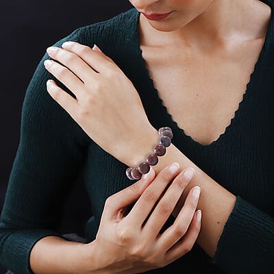 Multi Color Jasper Beaded Stretch Bracelet 200.00 ctw